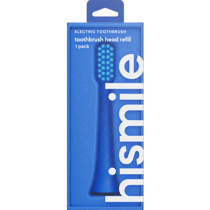 Hismile Toothbrush Head Refill, Bright Blue 1 st