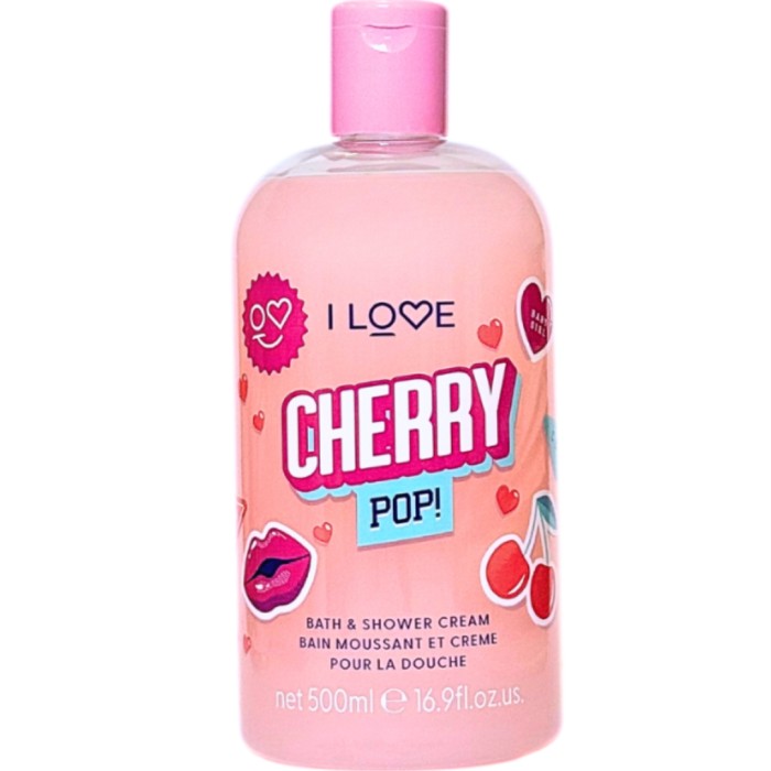 I LOVE Bath & Shower Gel, Cherry Pop 500 ml