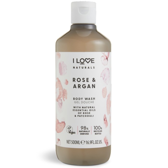 I LOVE Naturals Body Wash Rose & Argan 500 ml
