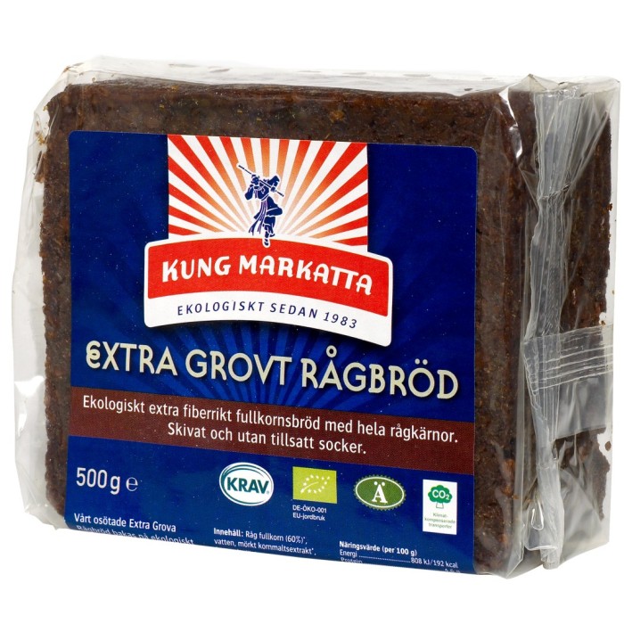 Kung Markatta Extra grovt rugbrød KRAV 500 g