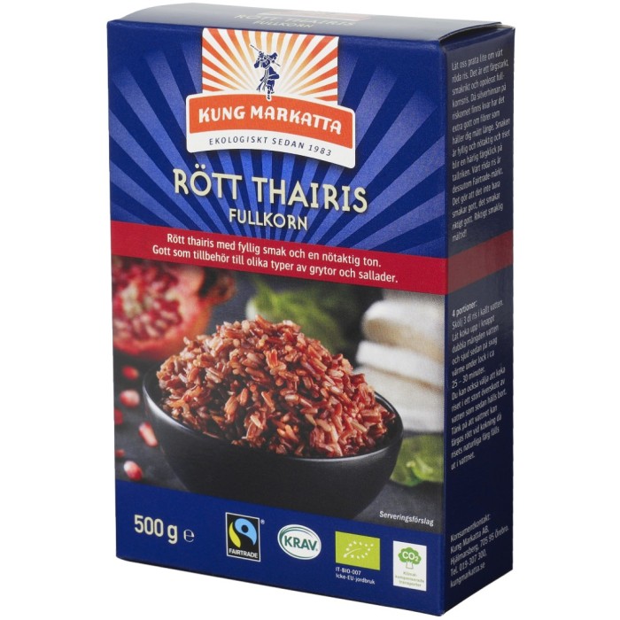 Kung Markatta Rødt Thairis KRAV 500 g