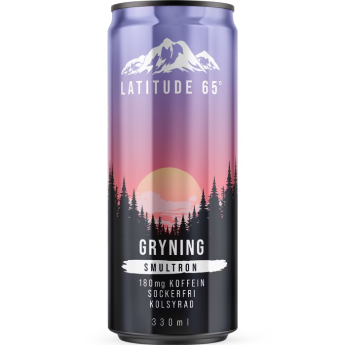 Latitude 65 Gryning Markjordbær 330 ml