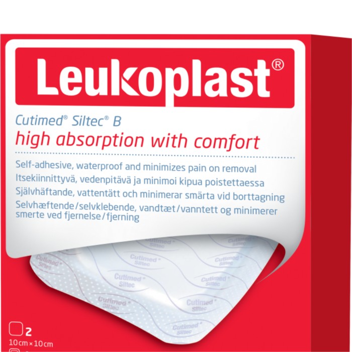 Leukoplast Cutimed Siltec B 10x10 cm 2 stk