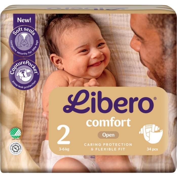 Libero Comfort 2, 3-6 kg, 34st