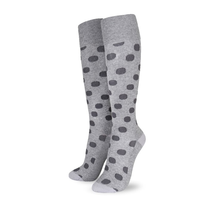 Life Wear Støttestrømpe Klasse 1 Mønstret Grey Dots
