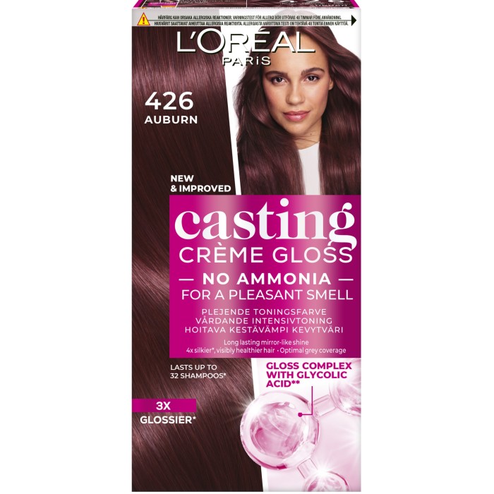 L'Oréal Paris Casting Crème Gloss Semi-permanent hårfarge for alle hårtyper 426 Auburn