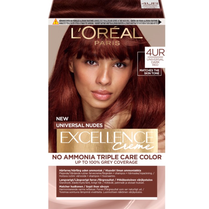 L'Oréal Paris Excellence Universal Nudes Dark Red 4UR