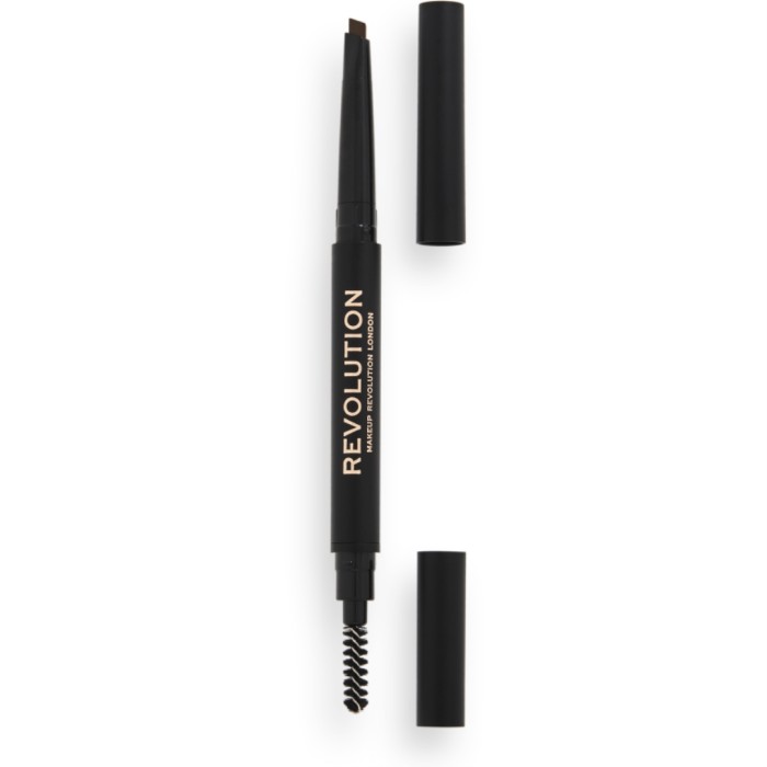 Makeup Revolution Duo Brow Definer Pencil Medium Brown