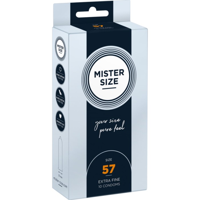 Mister Size kondomer str 57, 10 stk