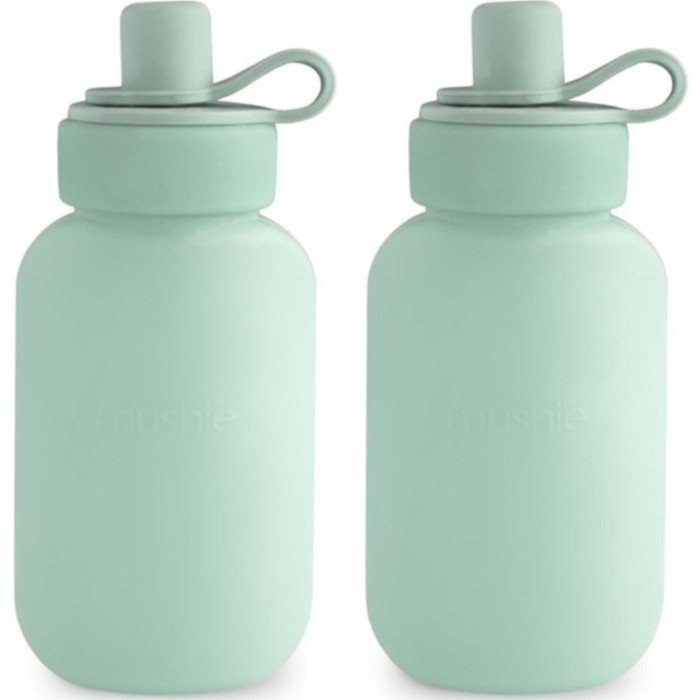 Mushie Matpose Silikon 2-pack (Cambridge Blue)