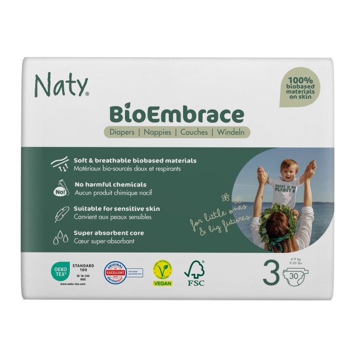 Naty Bleier BioEmbrace størrelse 3, 30 st