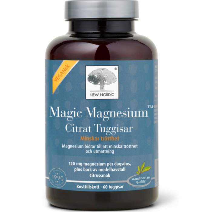 New Nordic Magic Magnesium Citrate Tyggegodteri 60 st