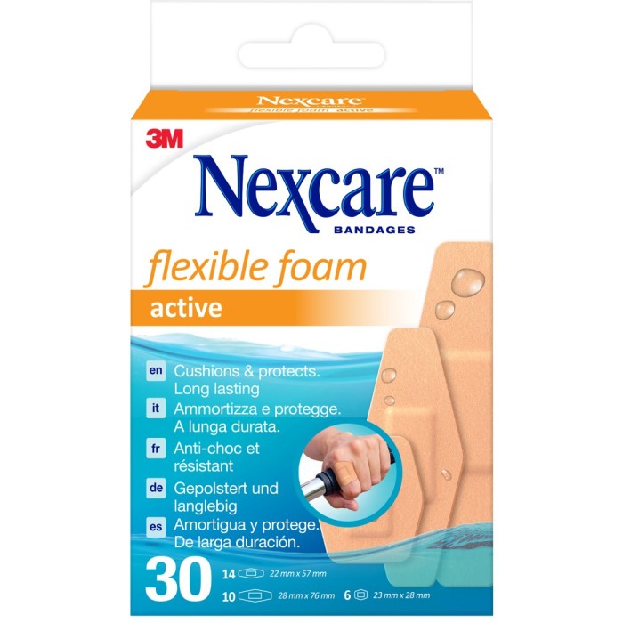 Nexcare Active Flexible Foam plaster 30 st