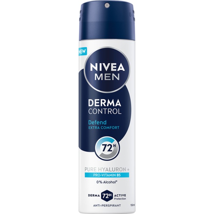 NIVEA MEN Antiperspirant Deo Spray Derma Control Defend 150 ml