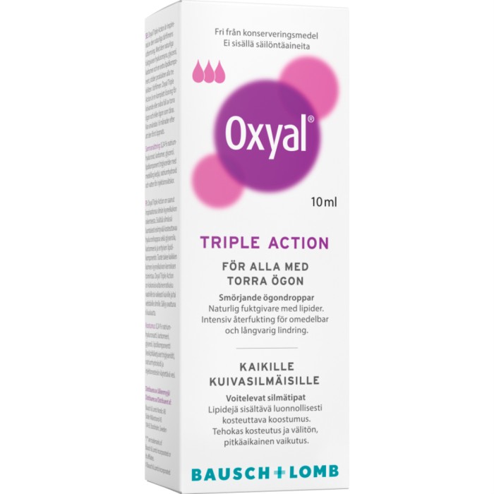 Oxyal Triple Action øyedråper 10 ml
