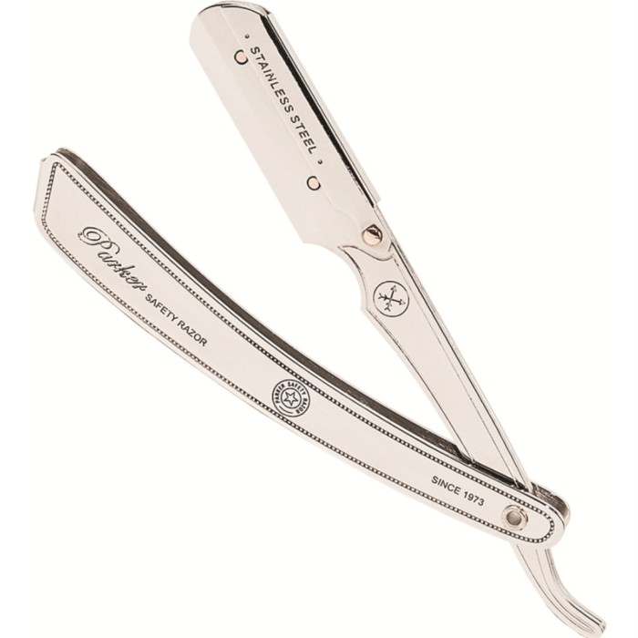Parker Shaving SRX Heavy Duty Stainless Steel Handle Clip Type Barber/Straight Razor