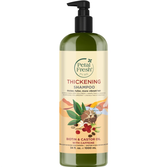 Petal Fresh Pure Thickening Shampoo Biotin & Castor Oil with Caffeine 1000 ml