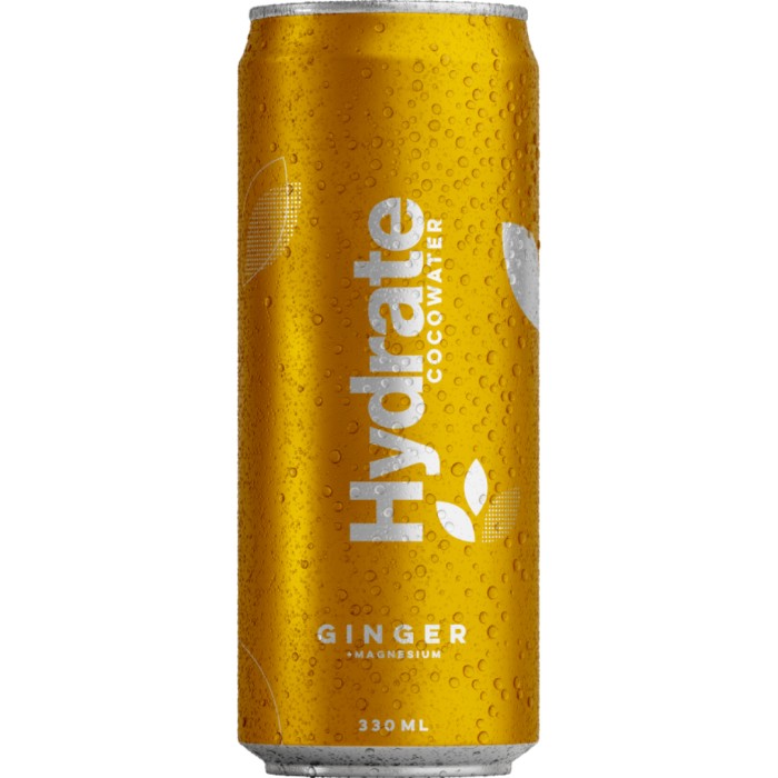 Plant Factory Hydrate Cocowater Ginger kullsyreholdig kokosvann 330 ml