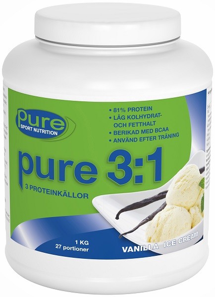 Pure Sport Nutrition Pure 3:1 Vanilla Ice Cream 1 kg