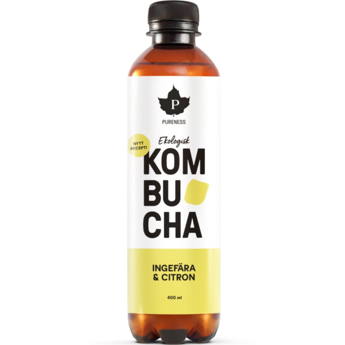 Pureness Kombucha Ingefær & Sitron økologisk 400 ml
