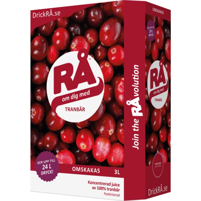 RÅ Tranebær Bag-in-Box 300 cl