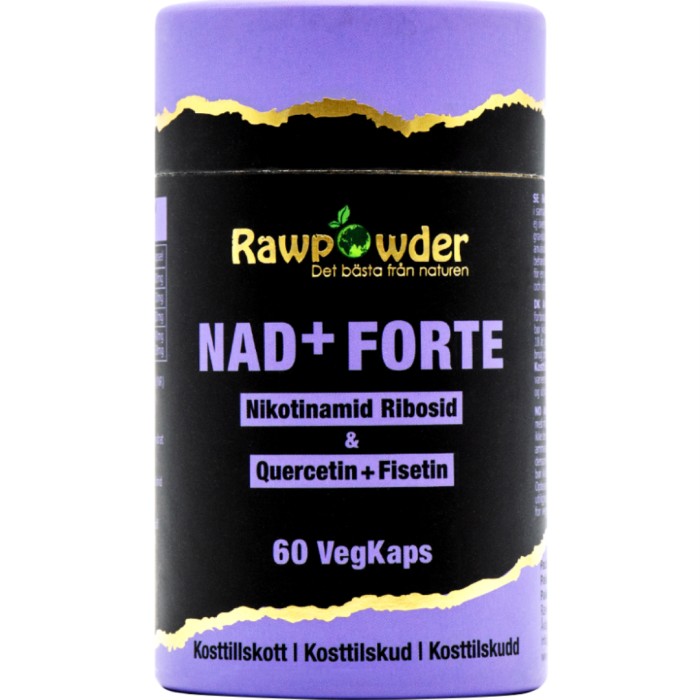 Rawpowder NAD+ Forte 60 kapsler