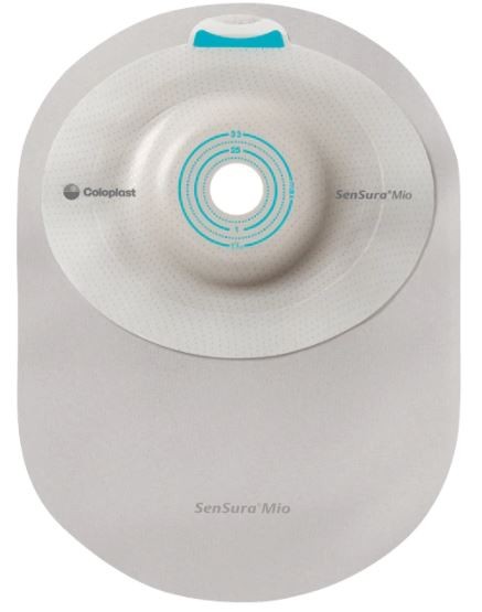 SenSura Mio 1-dels lukket Convex Soft, Maxi grå, klippbart hull 15-33 mm 10 st