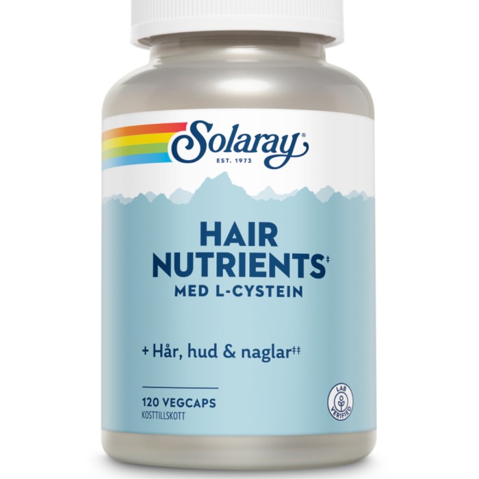Solaray Hair Nutrients 120 kapsler