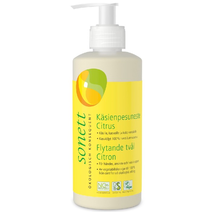 Sonett Flytende såpe Sitron 300 ml