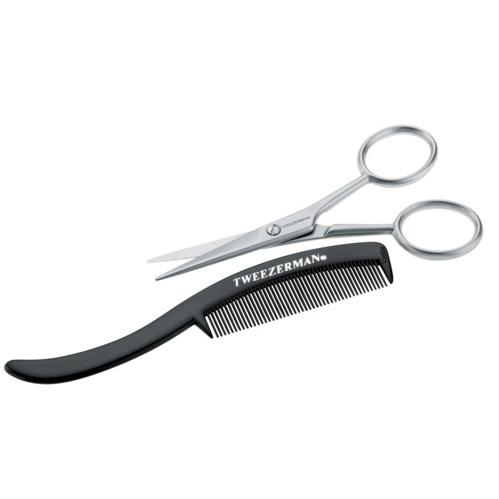 Tweezerman Moustache Scissors with Comb