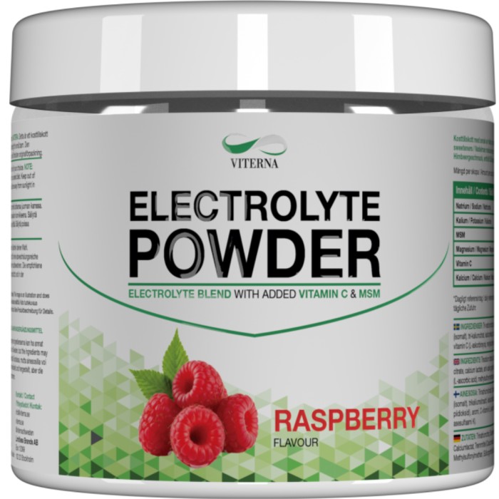 Viterna Electrolyte Powder Raspberry Vegan 120 g