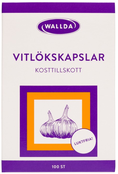 Wallda Hvitløkskapsler 100 st