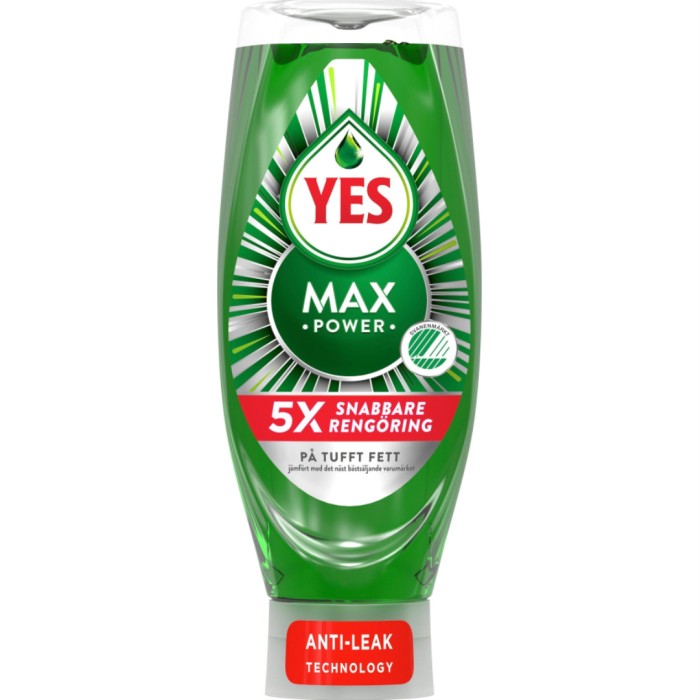 YES MaxPower oppvaskmiddel 660 ml
